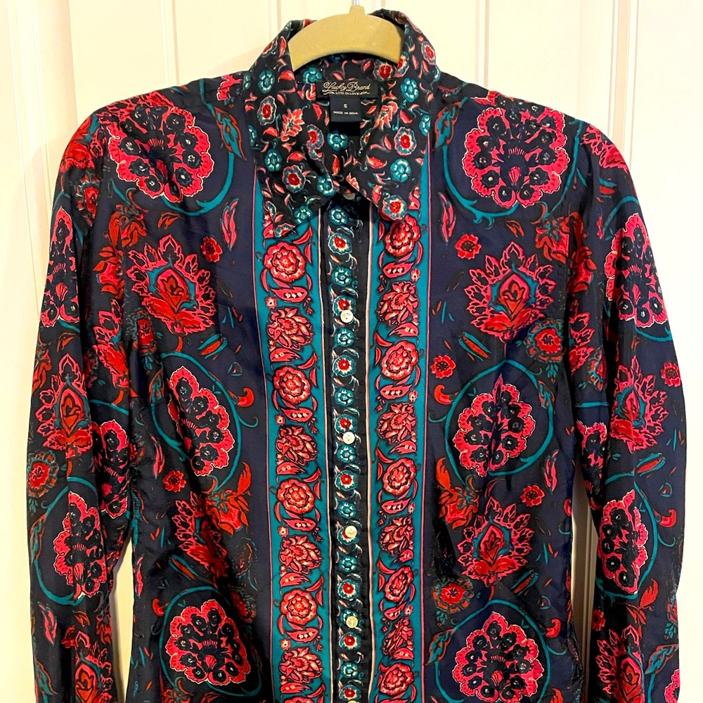 Lucky Brand Silk Blouse S